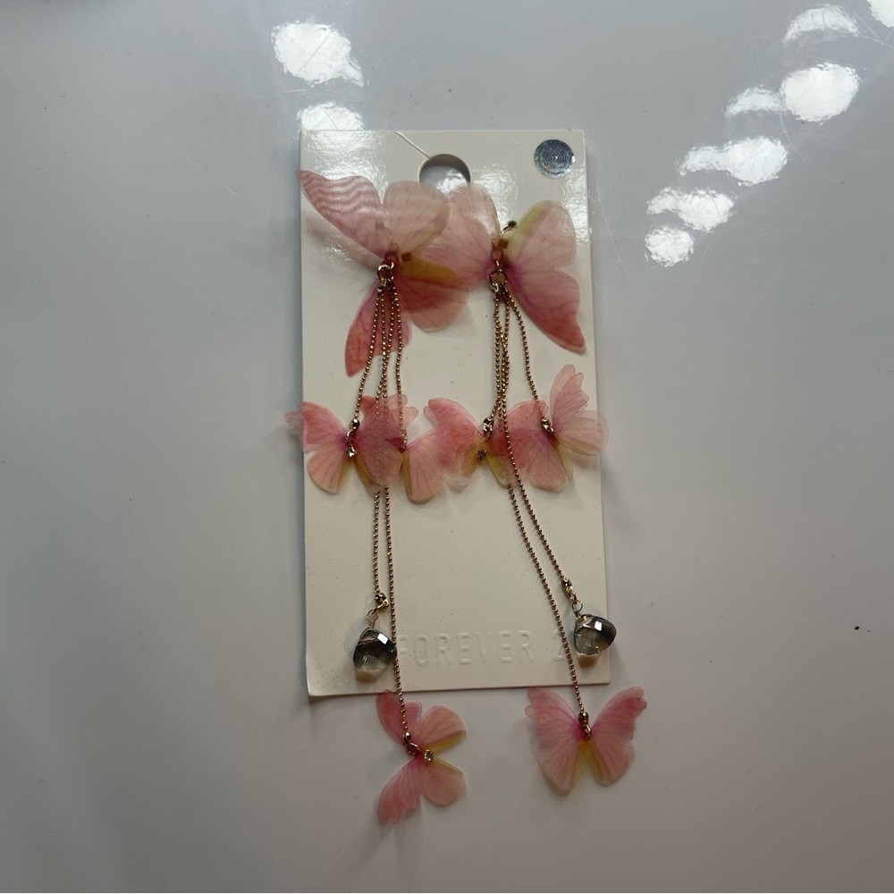 FOREVER21 butterfly earrings